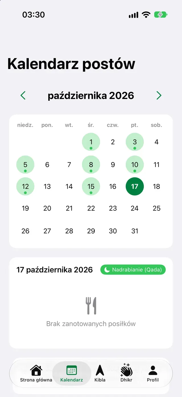 Kalendarz postów