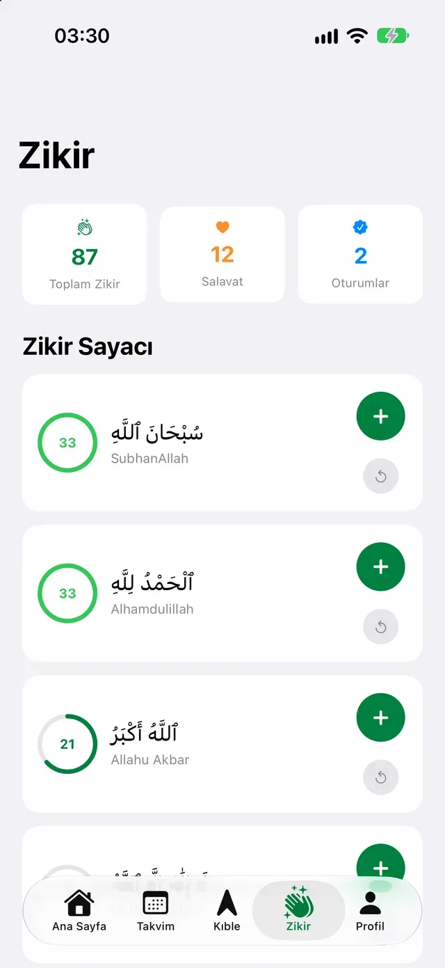 Zikir Sayacı