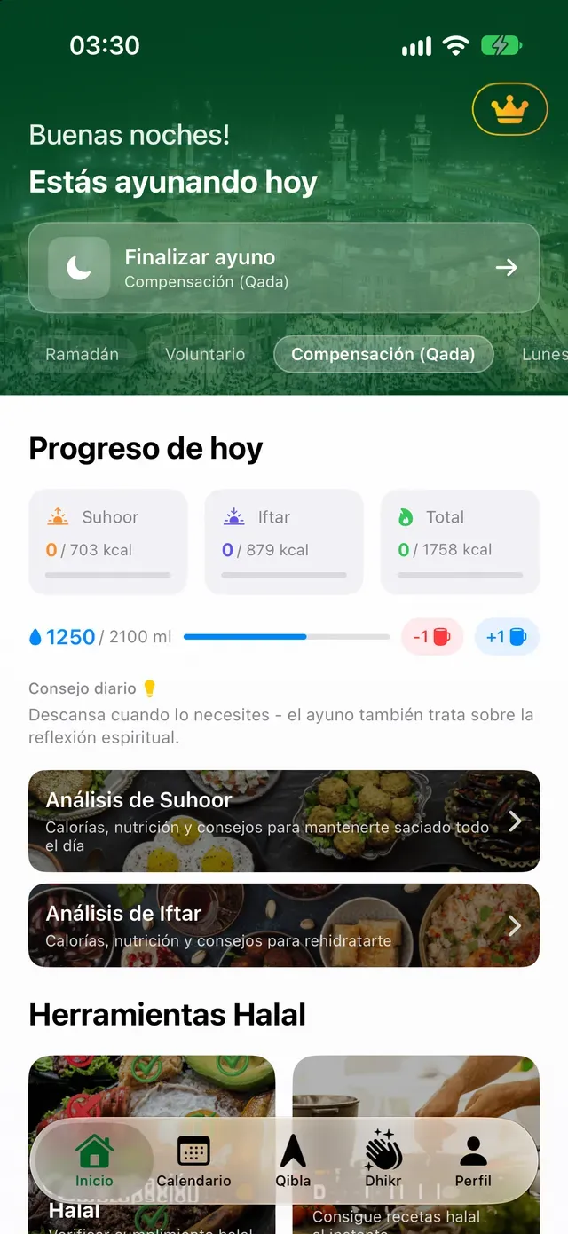 Estás ayunando hoy