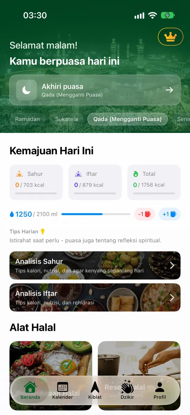 Kamu berpuasa hari ini