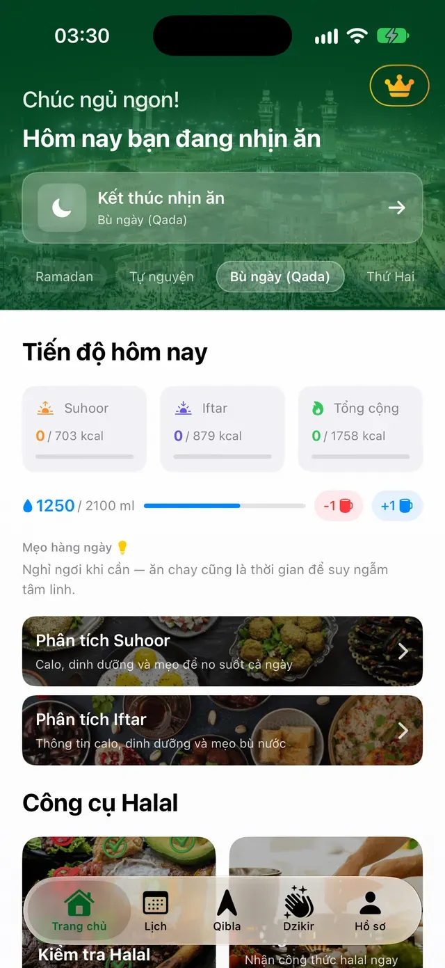 Hôm nay bạn đang nhịn ăn